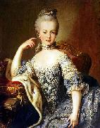 unknow artist Portrait of Archduchess Maria Antonia of Austria Sweden oil painting artist
